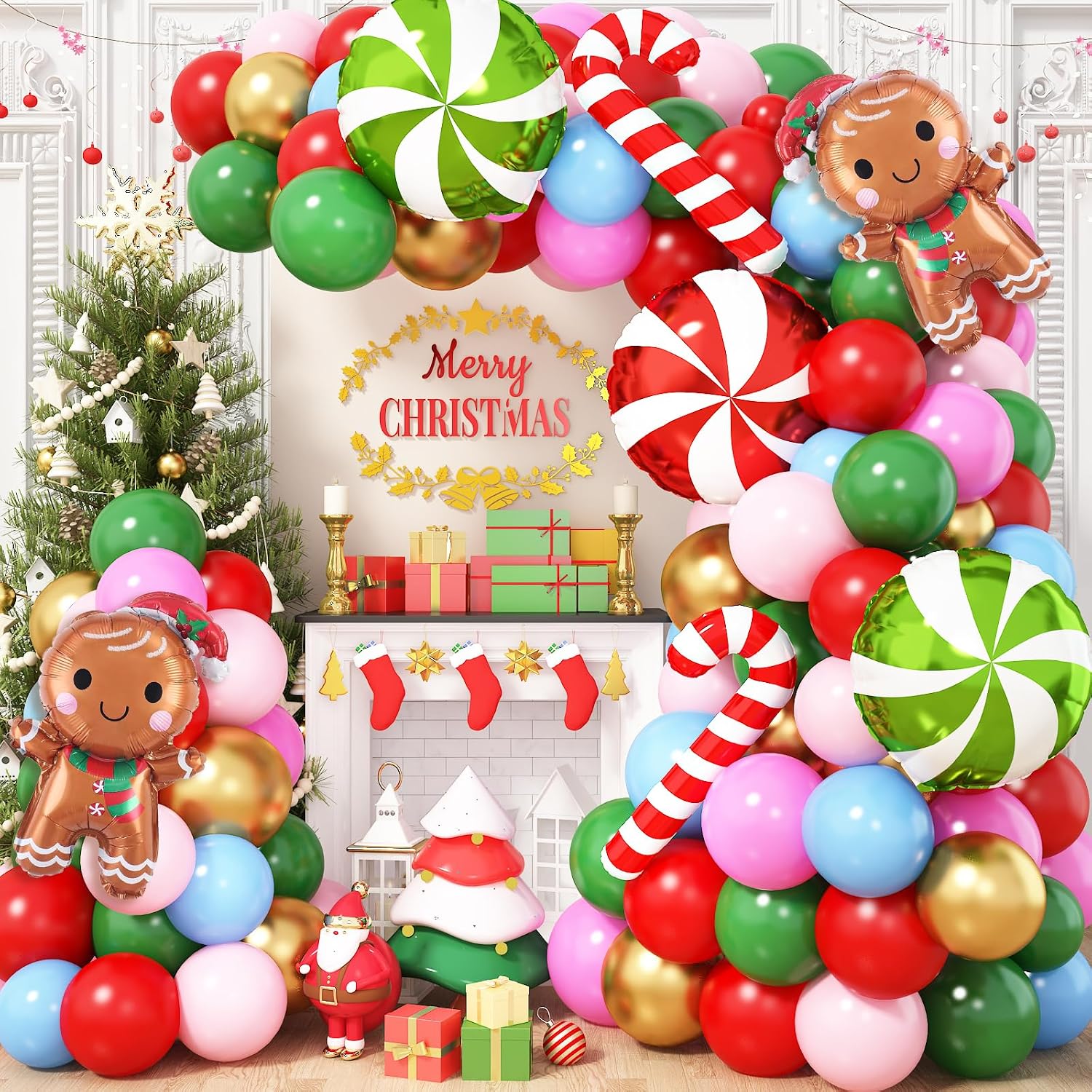Balloon Arch Kit - 크리스마스 풍선 가랜드 아치 키트 113개입