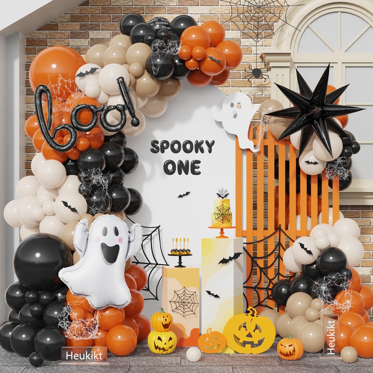 Balloon Arch Kit - 할로윈 리틀 부우 풍선 가랜드 아치