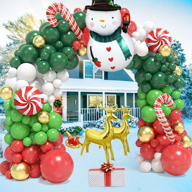 Balloon Arch Kit - 183개 크리스마스 풍선 가랜드 아치 키트