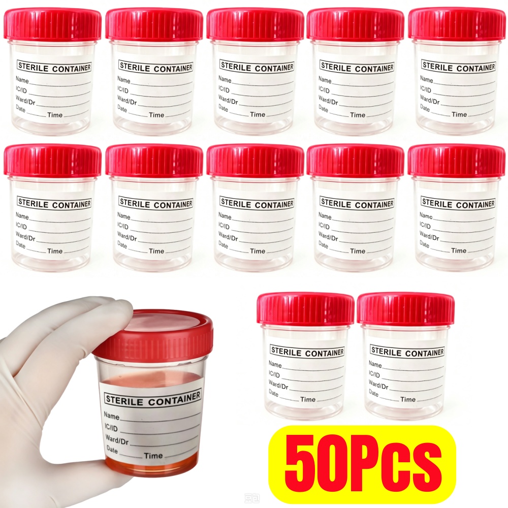 Plastic Cup 50Pcs - 50pcs 일회용 플라스틱 소변 컵 60ML