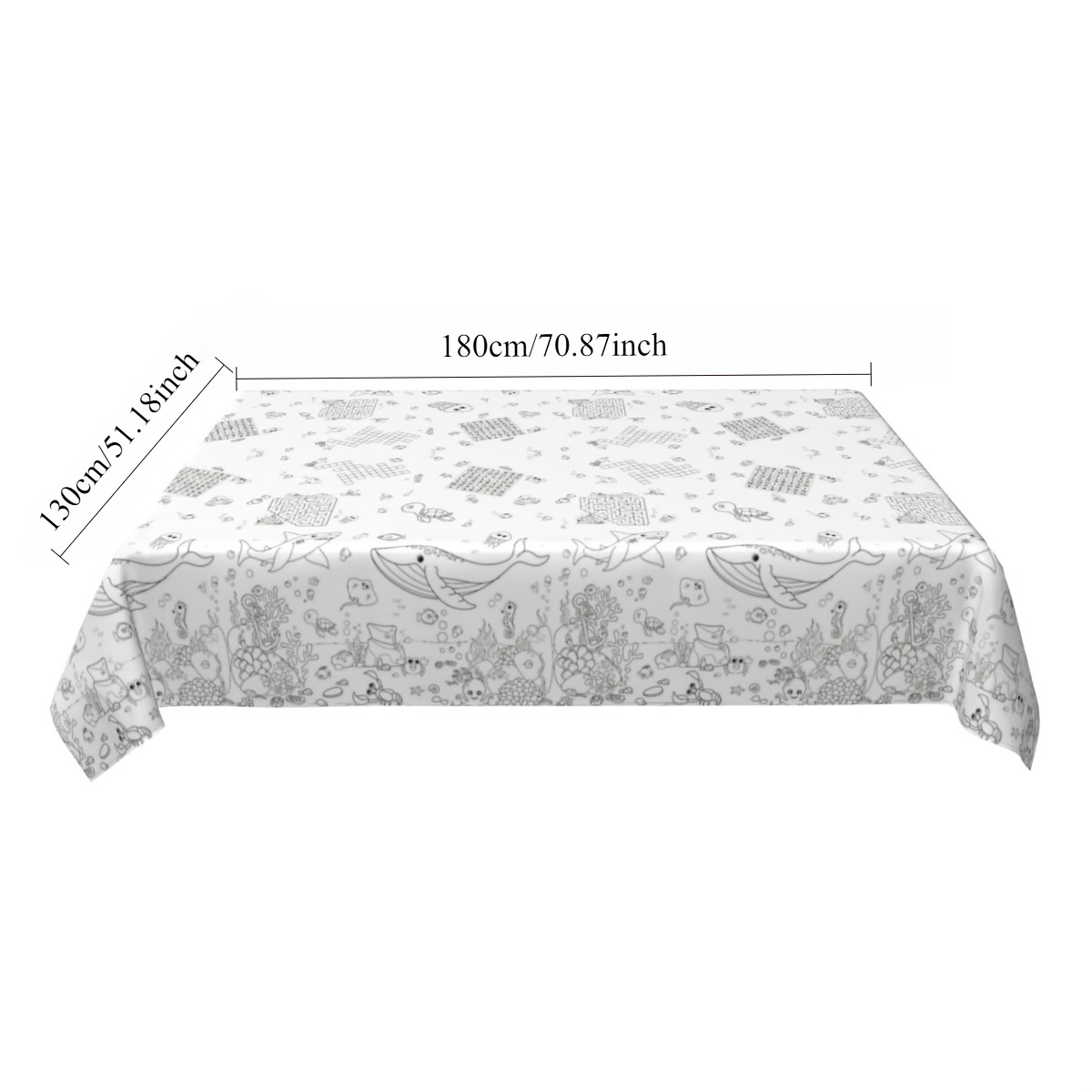 어린이 색칠 테이블보 일회용 PE 137x180cm 바 - Table Cloth Disposable 리뷰 및 가격
