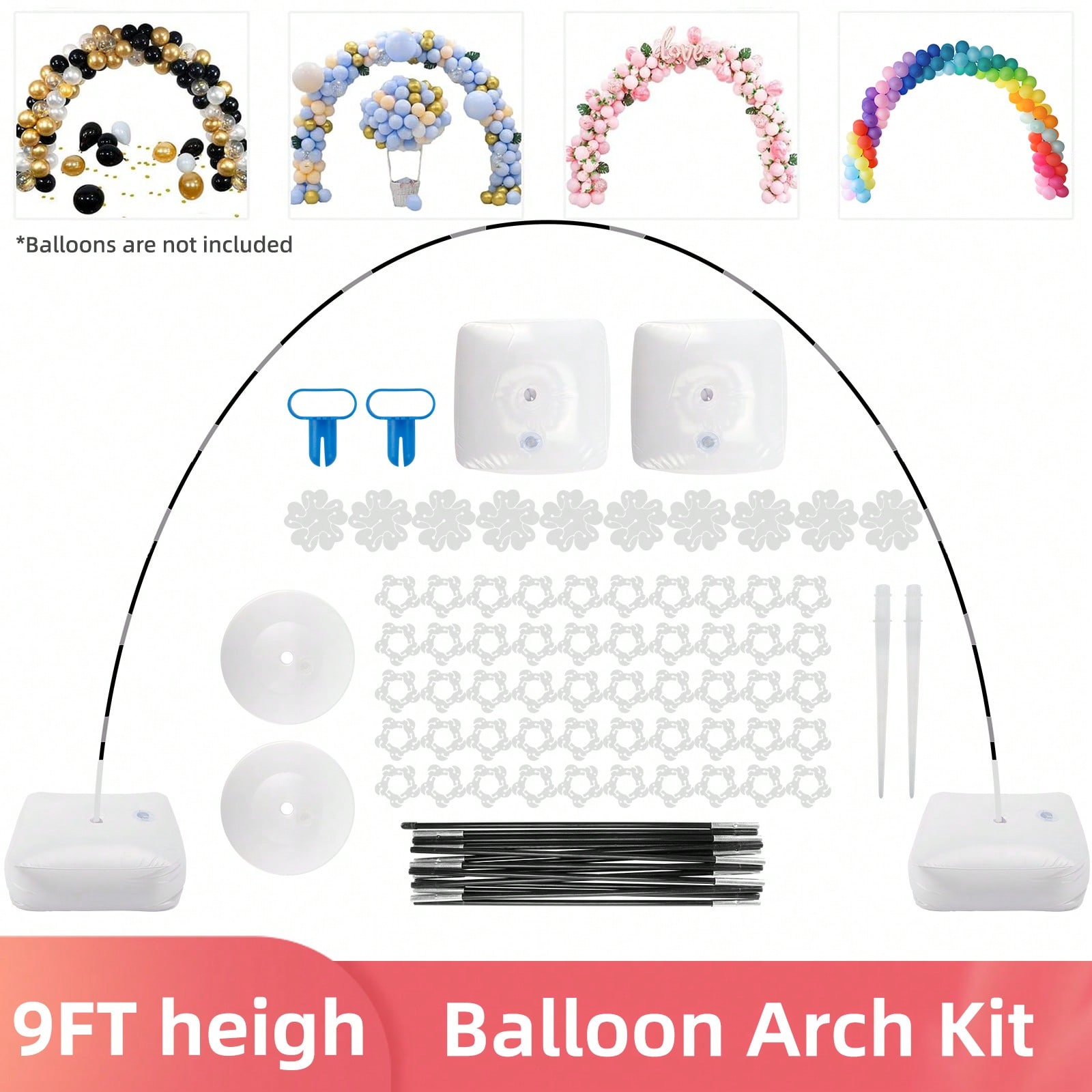 1세트 풍선 아치 스탠드 키트, 120인치 폭 조절 가 - Balloon Arch Kit 리뷰 및 가격