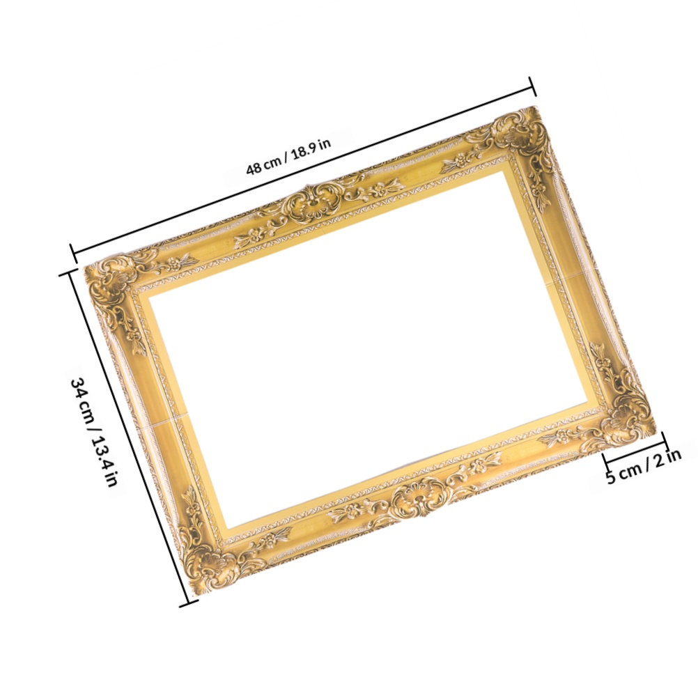 1세트 사진 프레임, 사진 촬영 소품, 금색 DIY 종 - Photo Booth Frame 리뷰 및 가격