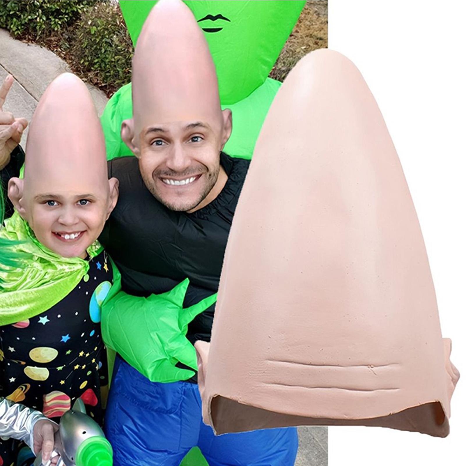 할로윈 외계인 콘형 대머리 외계인 라텍스 코스프레 헤드 - Party Hat Cone 리뷰 및 가격