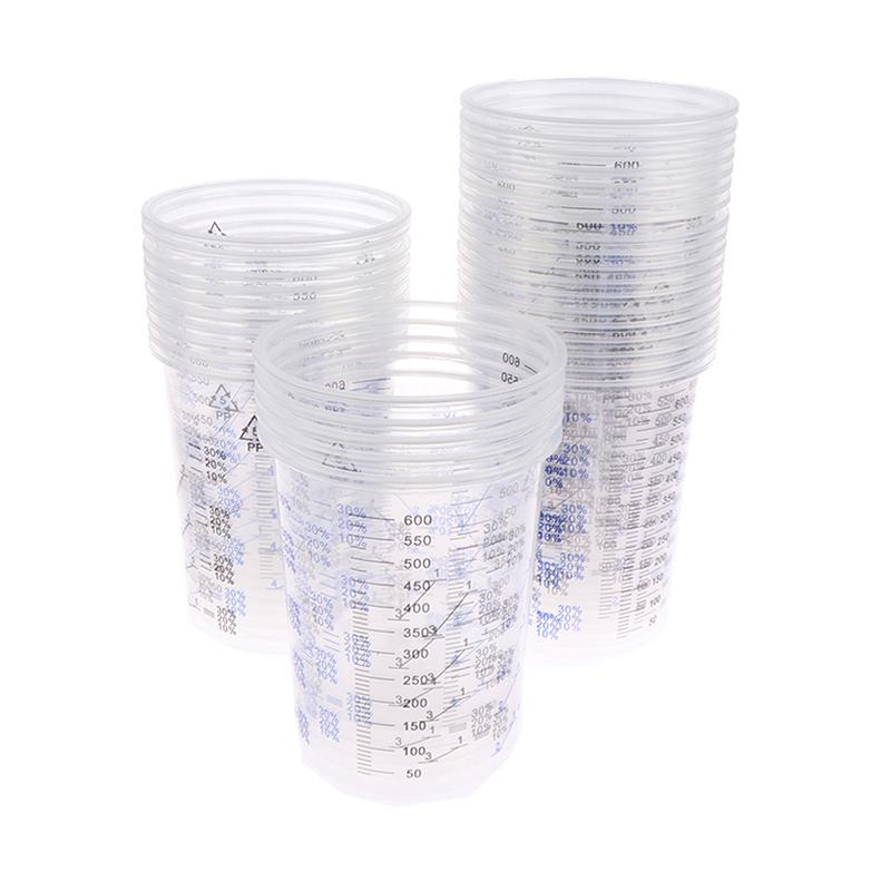 10개/50개 세트, 표준 용량으로 표시된 페인트 혼합 - Plastic Cup 50Pcs 리뷰 및 가격