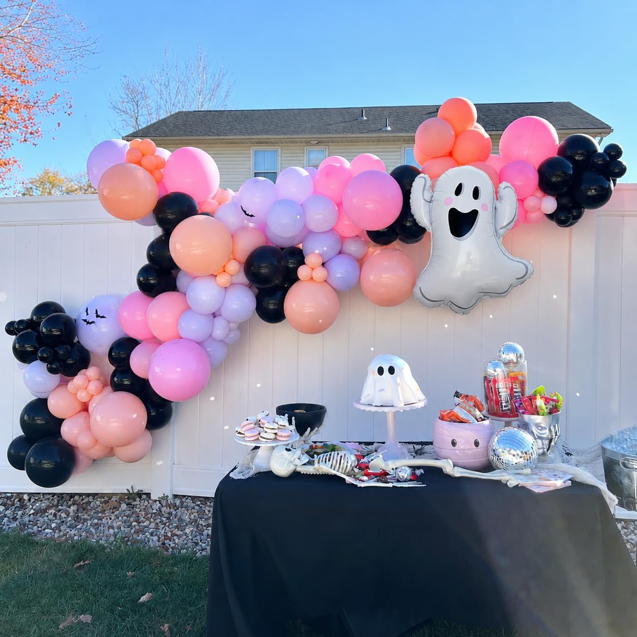 할로윈 풍선 가랜드 아치 키트 (3D 박쥐 스티커와 유 - Balloon Arch Kit 리뷰 및 가격