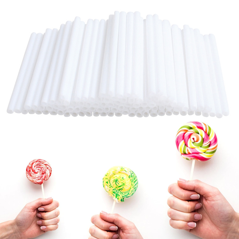 100Pcs DIY 캔디 스틱 롤리팝 스틱 초콜릿 스틱 - Cotton Candy Cone 리뷰 및 가격