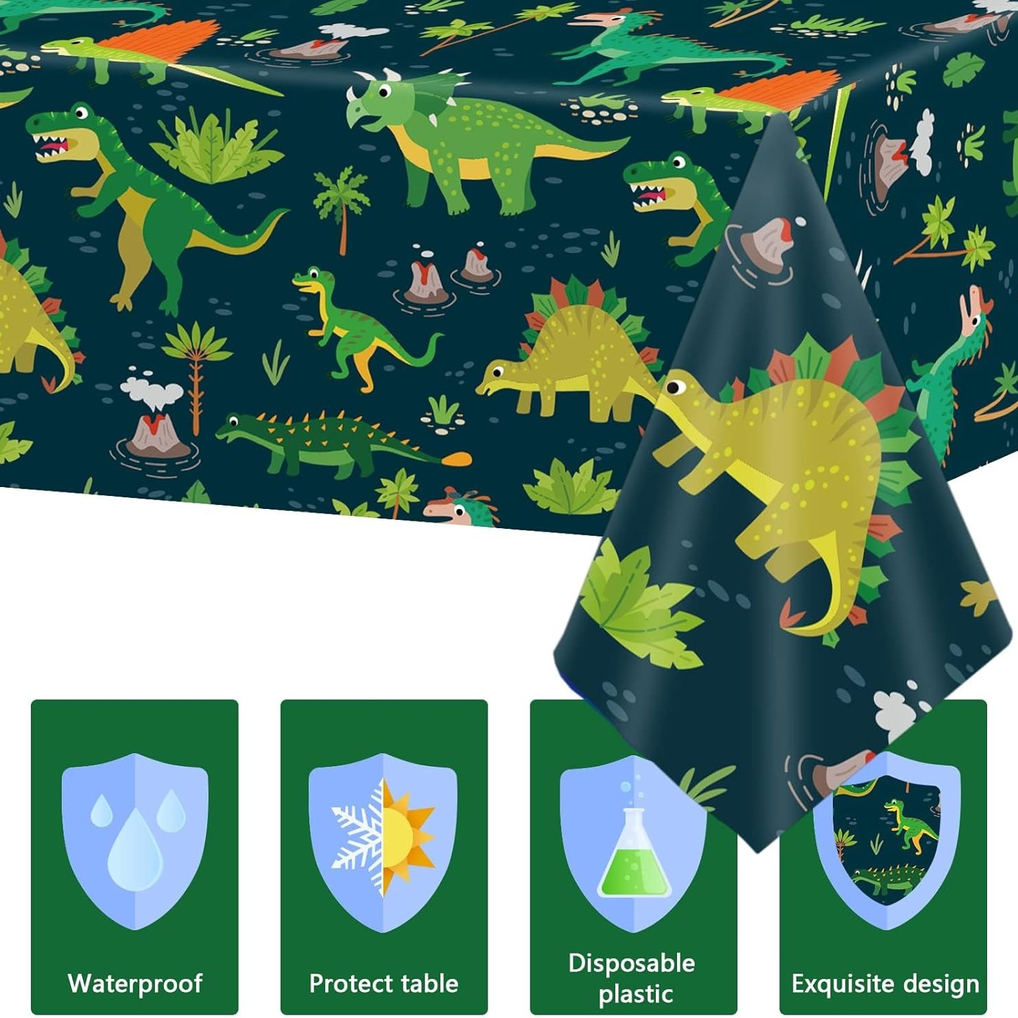 공룡 식탁보 일회용 PE 137x274cm 남아 생일  - Table Cloth Disposable 리뷰 및 가격