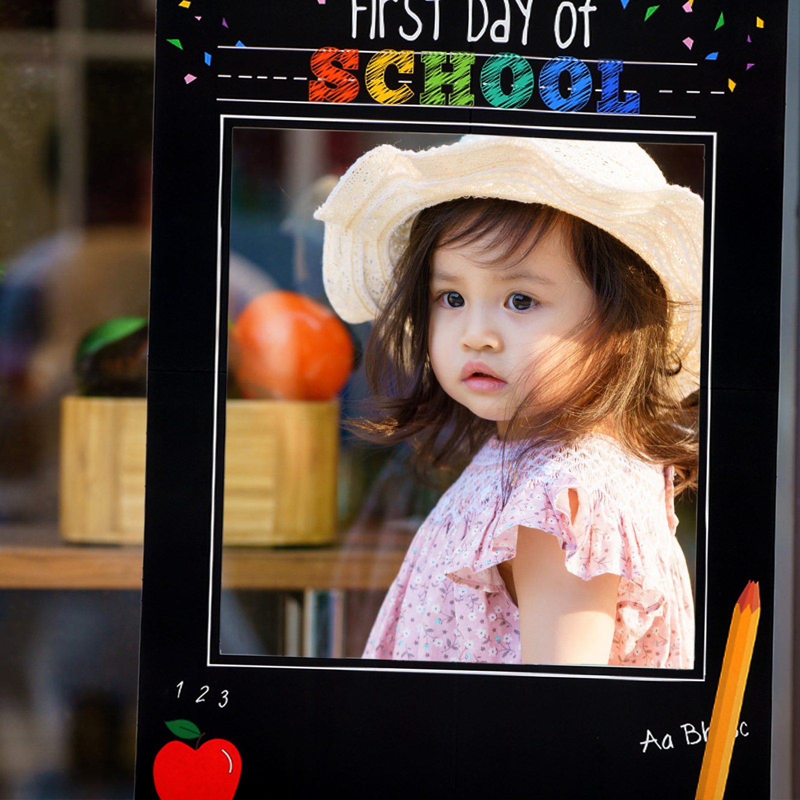 사진 촬영용 배경지, 사진 액자, 학교 첫날, 개학,  - Photo Booth Frame 리뷰 및 가격